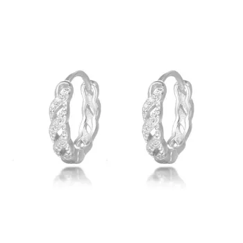 CLARKIA FLOWER S999 Fine Silver Earrings Unisex
