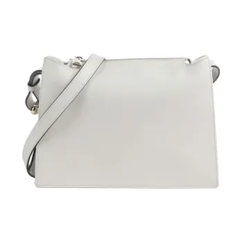 Furla Grain Texture Leather Shoulder Bag Crossbody Bag Small Size Women's Cotton Candy White