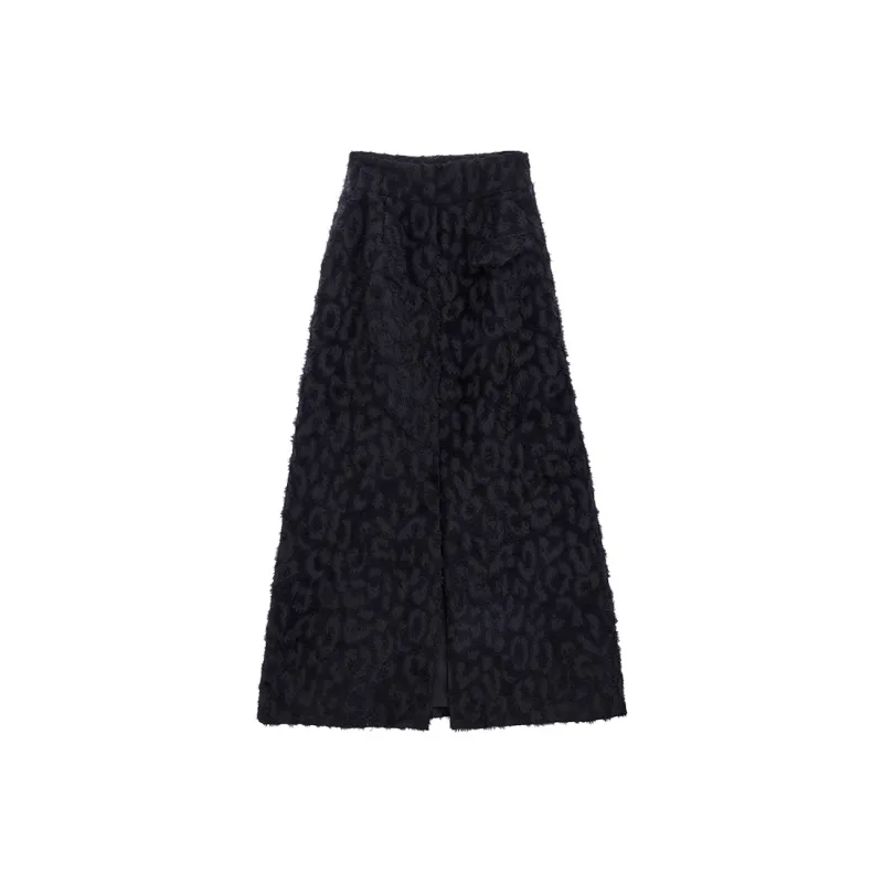 E.D.X Casual Long Skirt Women's Black-1