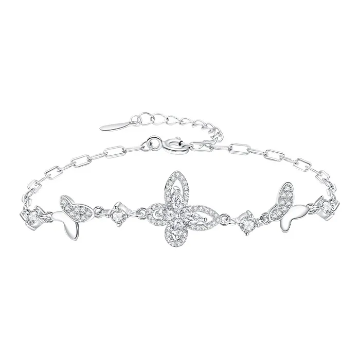 Ascending 925 Sterling Silver Bracelets Women's-0