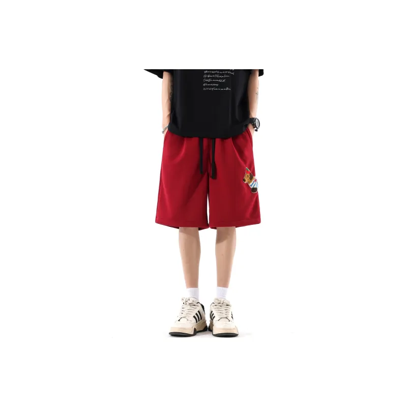 BENATRY Casual Shorts Unisex Burgundy-0