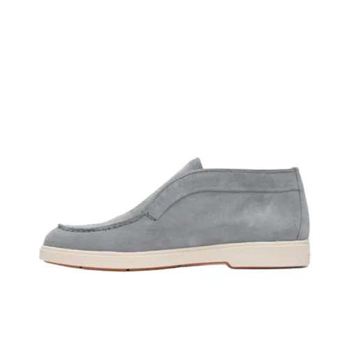 Santoni Round Toe Slip On Loafers Women's