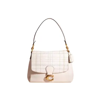 COACH May Soft Leather Handbag, Shoulder Bag Regular Women's White