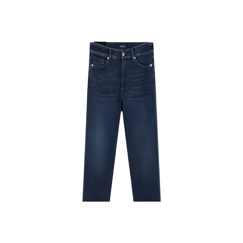 MaxMara Navata Collection Perfect Fit Boyfriend Cut Jeans Women's Blue-4