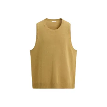 ZARA Tank Tops Men Yellow