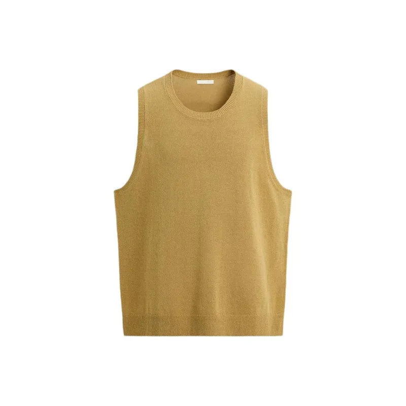 ZARA Tank Tops Men Yellow-0