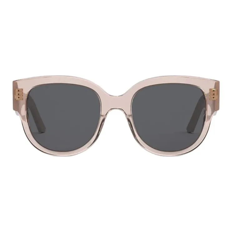 DIOR Acetate Round Sunglasses Unisex Pink-1