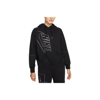 Nike Sweatshirts Women's Black/Black/Black/Metallic Silver