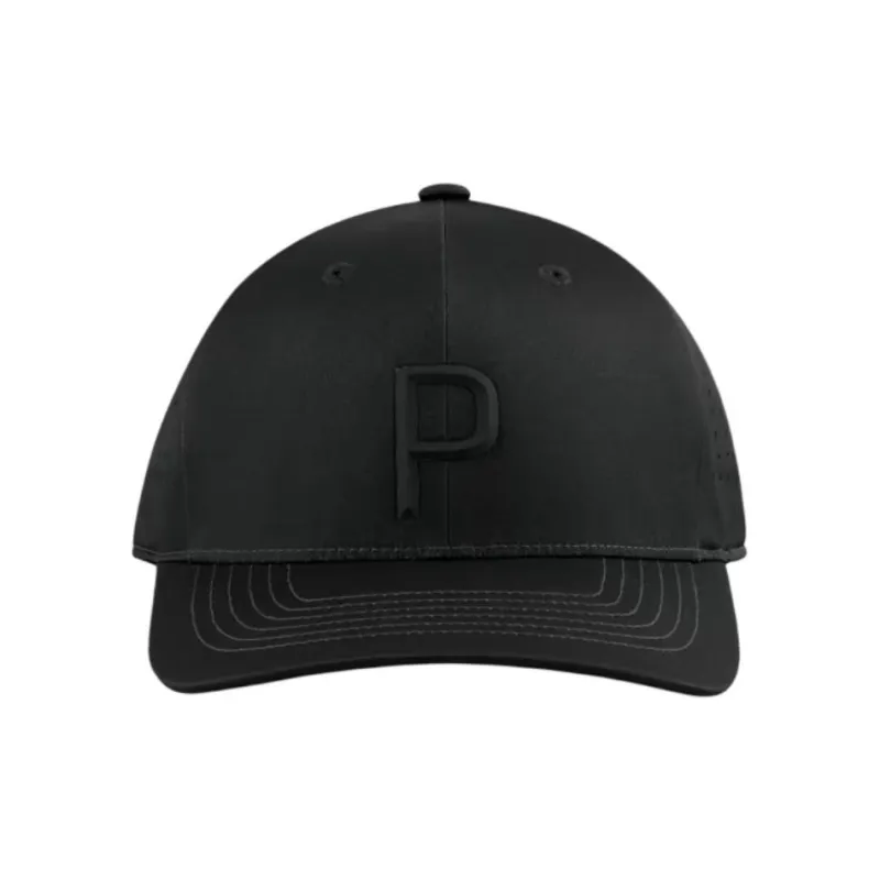 PUMA Polyester, Cotton, Polyurethane Baseball Caps Men's Black-0