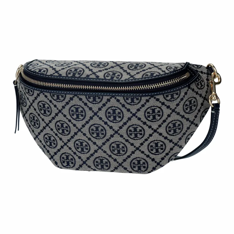 TORY BURCH T Monogram Belt Bag Navy-1