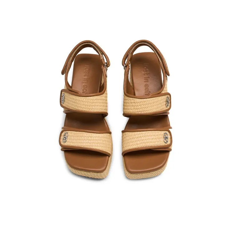 Lost In Echo One Strap Sandals Women's Grass Weaving Color-3