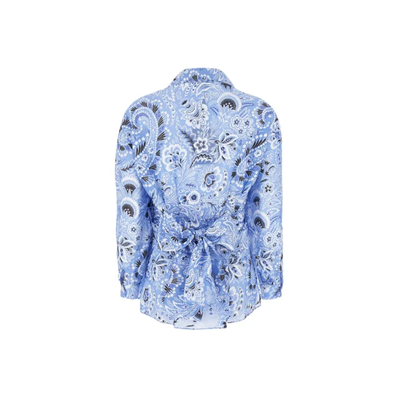 ETRO Paisley Printed Belted Waist Shirt-1
