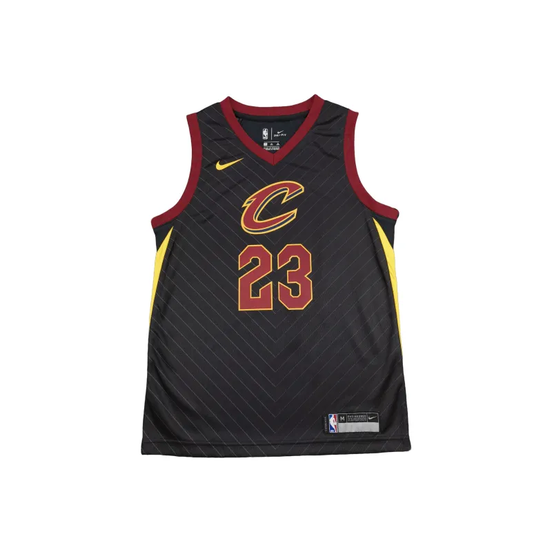 Nike x NBA Cleveland Cavaliers James Basketball Jersey Unisex Black-0