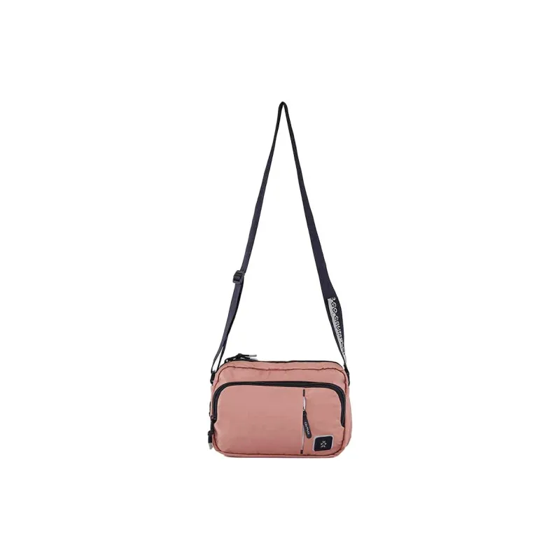 CRUMPLER Polyester Crossbody Bag, Shoulder Bag Unisex Black/Pink-2