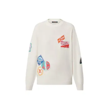 LOUIS VUITTON SS25 Cashmere Sweater Women's White