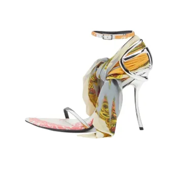 DIESEL D Ten&Half High Heels 10.5cm Women's Silver