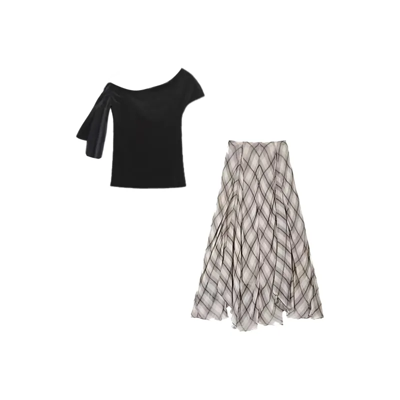 Aghr Two Piece Skirt Sets Women's-1