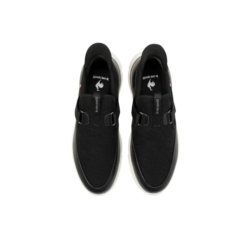 Le Coq Sportif Height Increasing Breathable Low Top Casual Shoes Women's Black-2