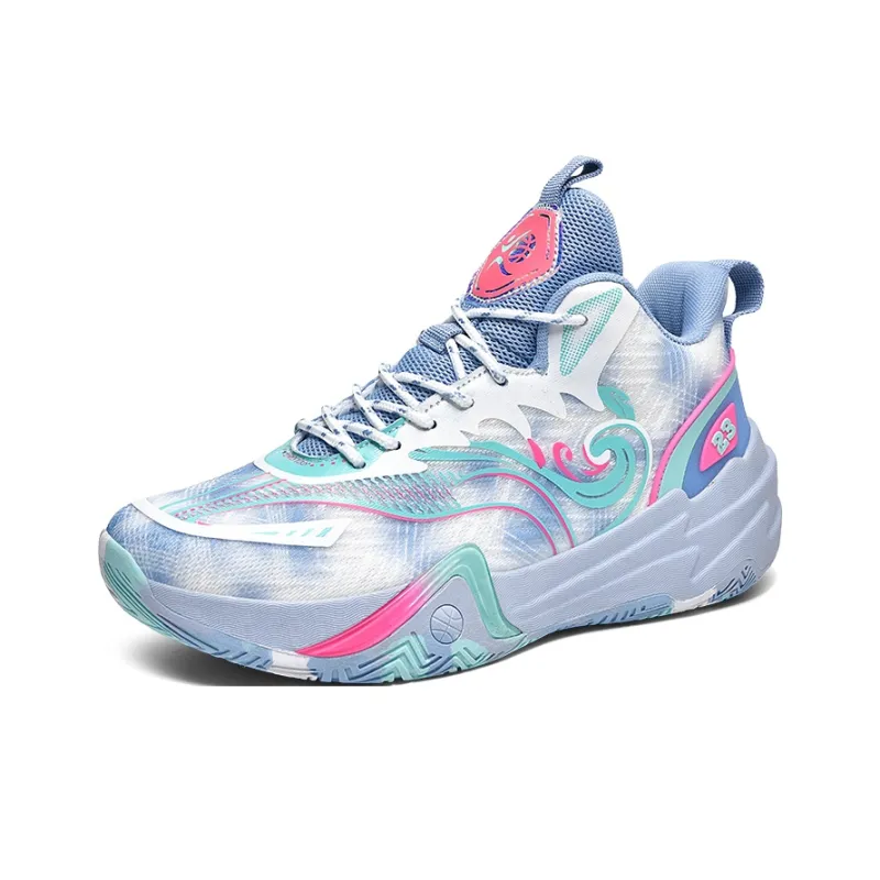 Black tailed Deer Anti Slip Wear Resistant High Top Basketball Shoes Unisex-7