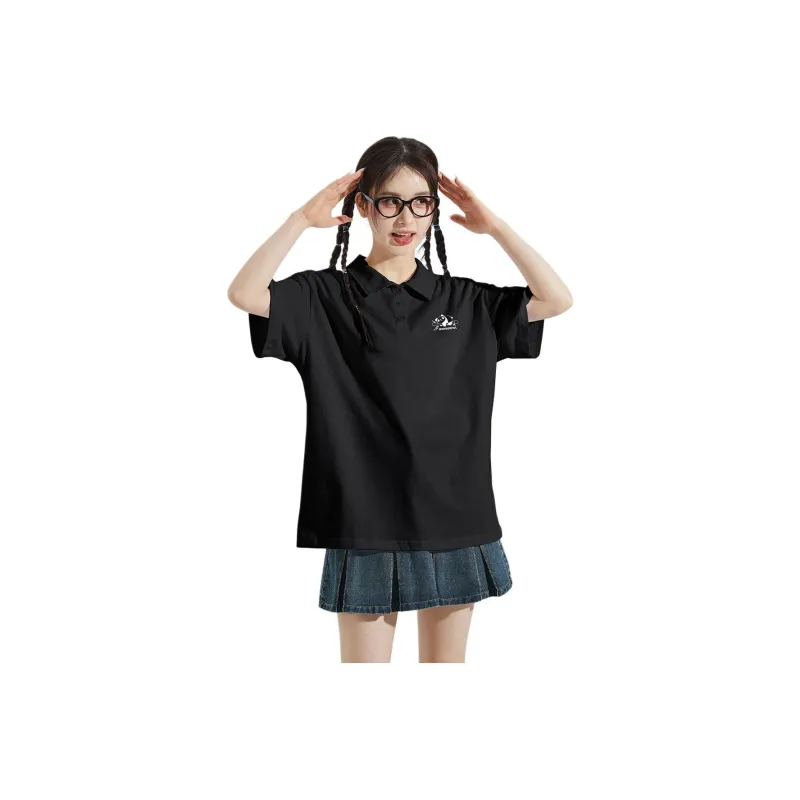 Tonlion Polo Shirt Women's Black-0