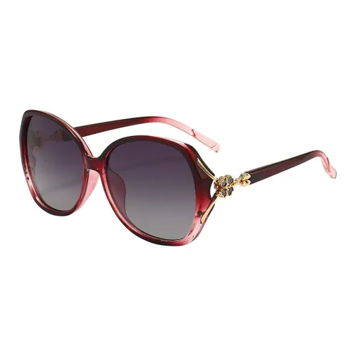 SOMAN PC Metal Butterfly Sunglasses Women's