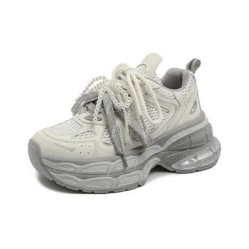 The Mystery Of Glamour Cushioning, Breathable, Height Increasing Low Top Chunky Sneakers Women's