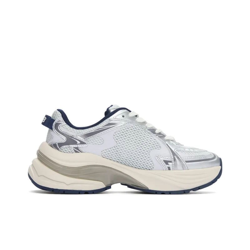 MLB New York Yankees Running Shoes Unisex Low Top Silver/Gray-1