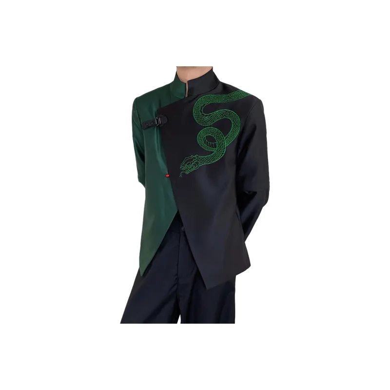 DAND Business Suit Unisex Black Plus Green-0