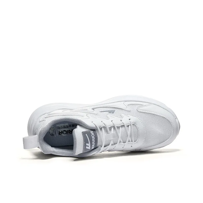 Warrior Wear resistant, Lightweight, Breathable, And Non slip. Low Top Casual Running Shoes Men's White-2