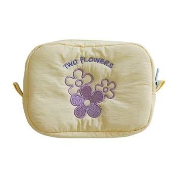 Sweet Pillow House Portable Fabric Embroidery On The Go Makeup Bags