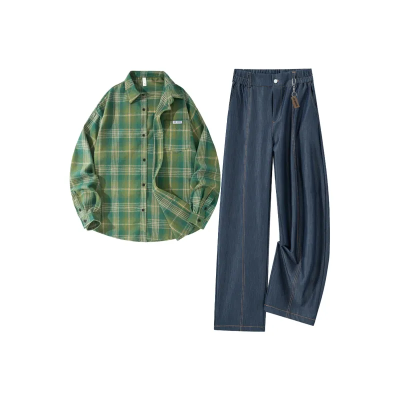 FAKE VINTAGE Shirt Matching Set Unisex-18