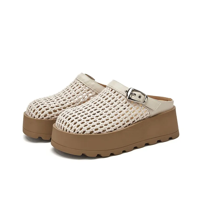 ST&SAT Cut Out Quiet Closed Toe Slippers Women's-2