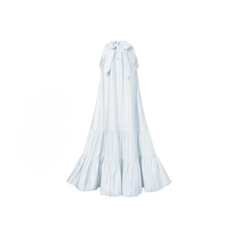 NOOING Sleeveless Dress Women's Blue-1