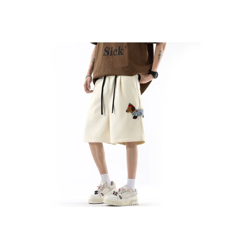 BENATRY Casual Shorts Unisex Burgundy-4