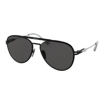 PRADA Metal Aviator Sunglasses Men's Black