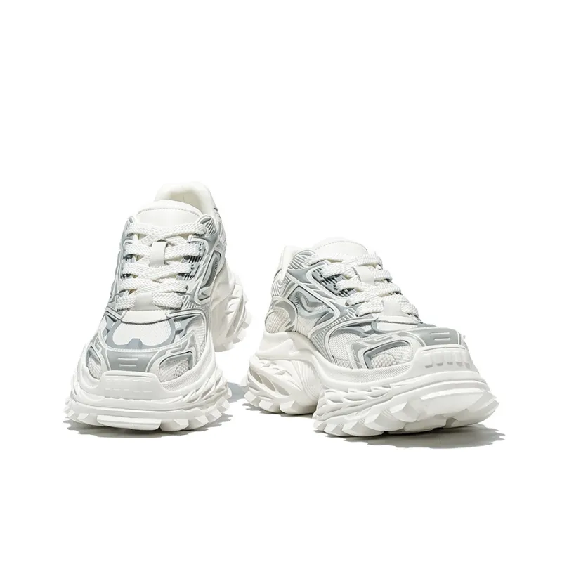 MOERBAI Lava Series Breathable Height Increase Low Top Chunky Sneakers Men's-8