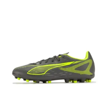 PUMA ULTRA 5 Collection Soccer Shoes Unisex Low Top Matte Distressed Silver/Yellow
