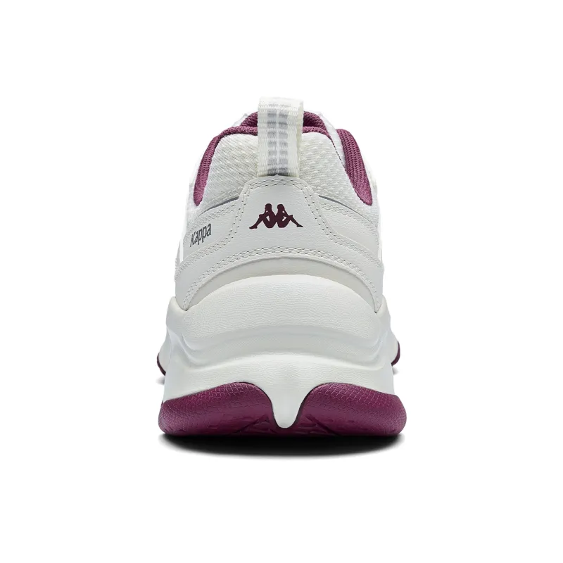 Kappa Anti Slip Wear Resistant Low Top Running Shoes Unisex White Red-4
