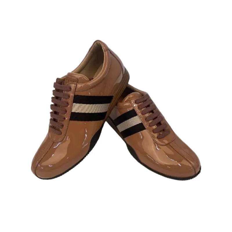 BALLY Low Top Casual Shoes Women's Brown-3