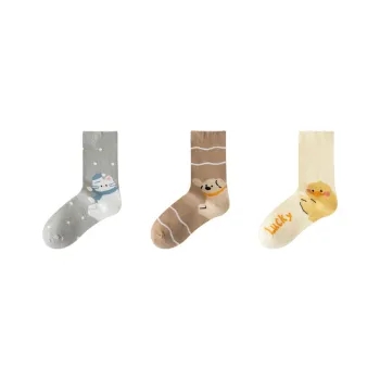 Cotton Gene Mid Calf Socks Women's Combo Set