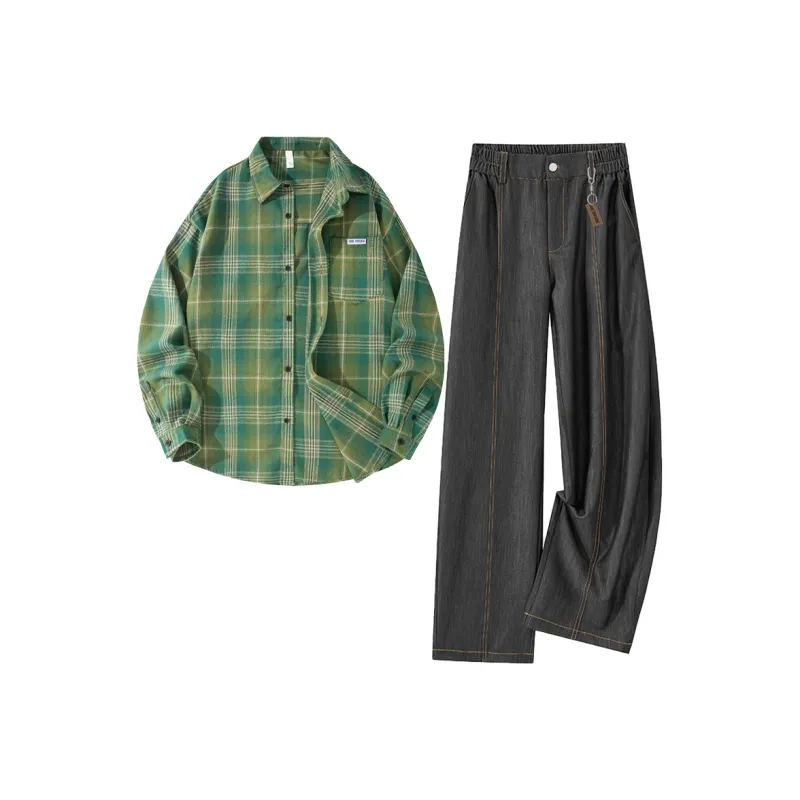 FAKE VINTAGE Shirt Matching Set Unisex-23