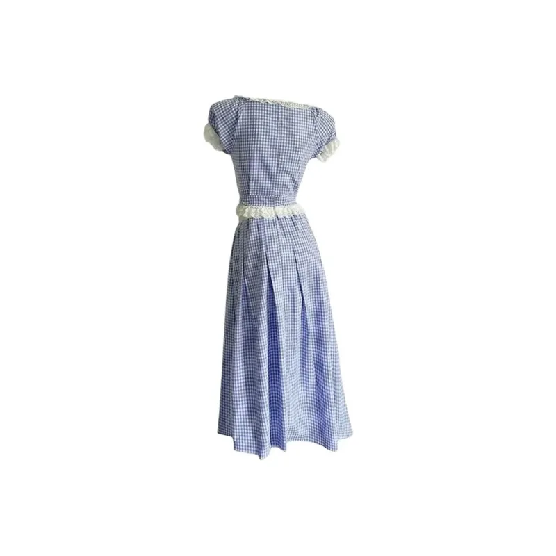 AURORA MUSE Skirt Set Women's Blue Plaid-1