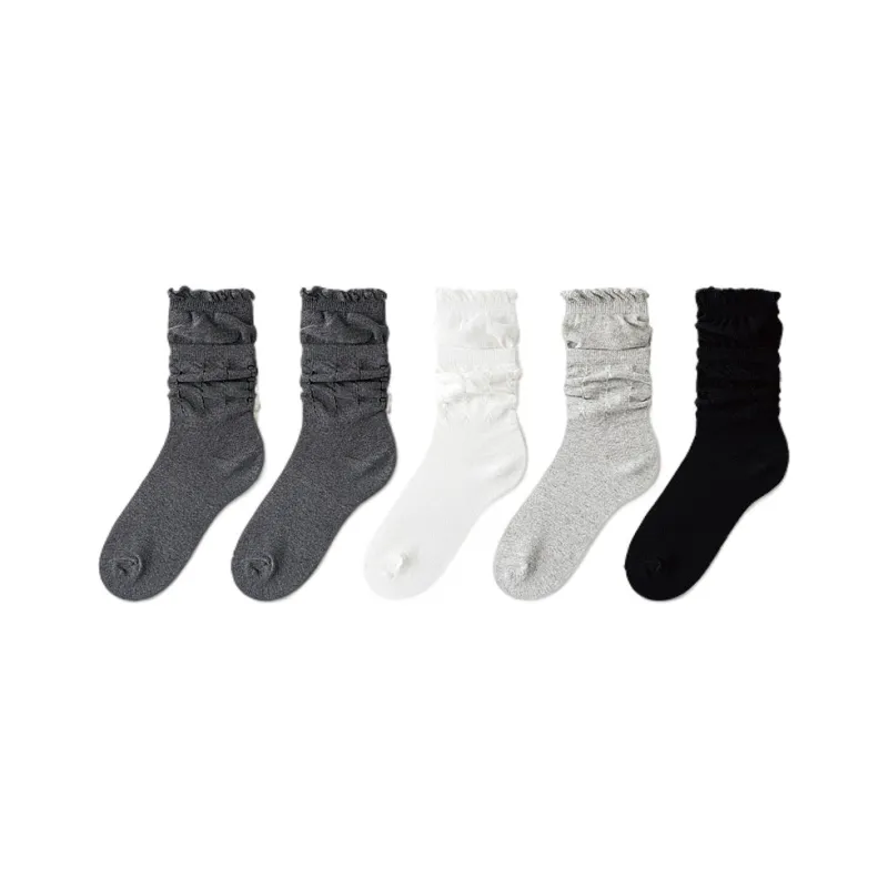 H YXIANG Mid Calf Socks Women's Combo Set-24