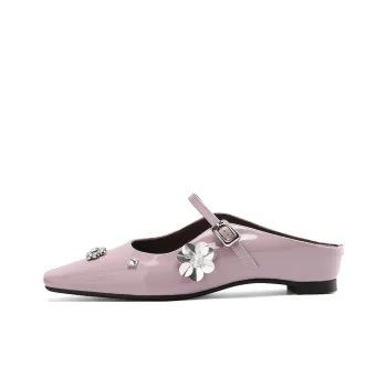 Rosa Bianca Rubber Sole Abrasion Resistant Closed Toe Slippers Women's