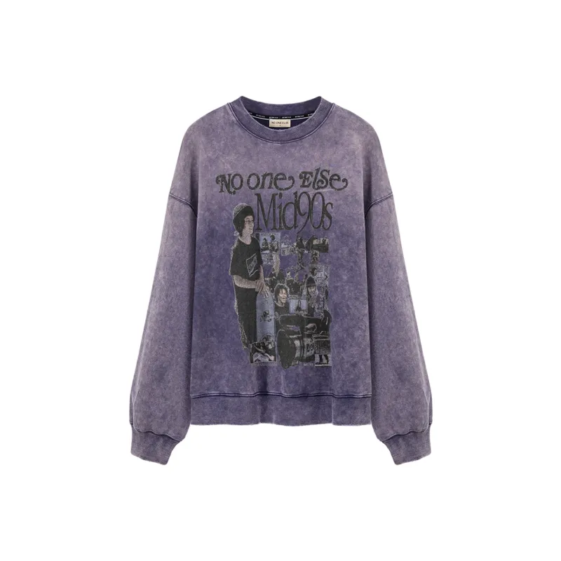 NO ONE ELSE Sweatshirts Unisex Purple-0