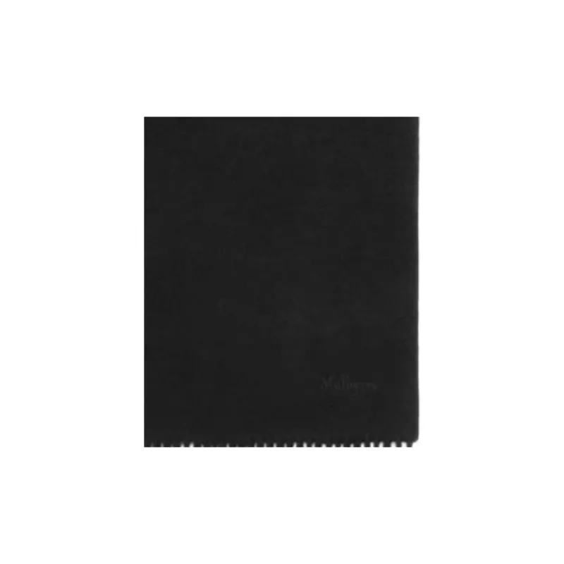Mulberry Cashmere Knit Scarves Unisex Black-1