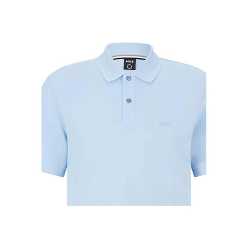 HUGO BOSS Logo embroidered Cotton Piqué Polo Shirt-3