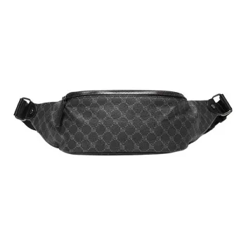 CARTELO PVC With Polyester Sling Bag Men's Pattern Black
