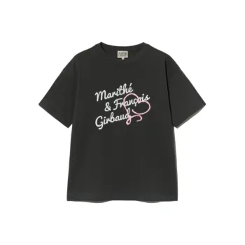 MARITHE FRANCOIS GIRBAUD Drop Shoulder Sleeve T Shirt Women's Charcoal Gray