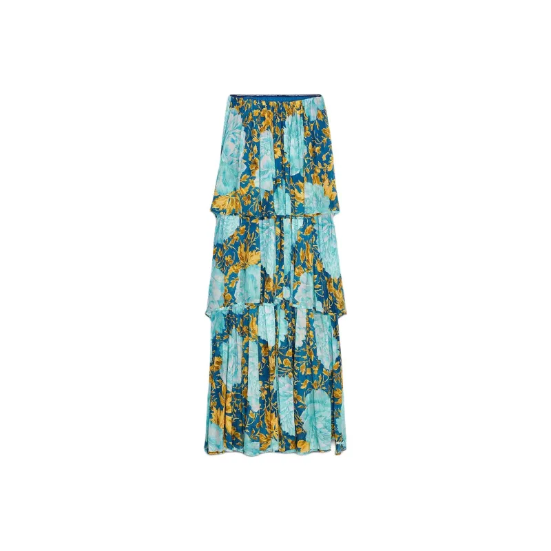 ZARA ZW Series Sleeveless Dress Women's Blue-1